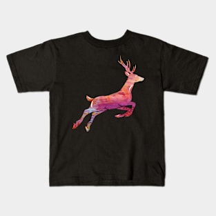 Watercolor Reindeer Kids T-Shirt